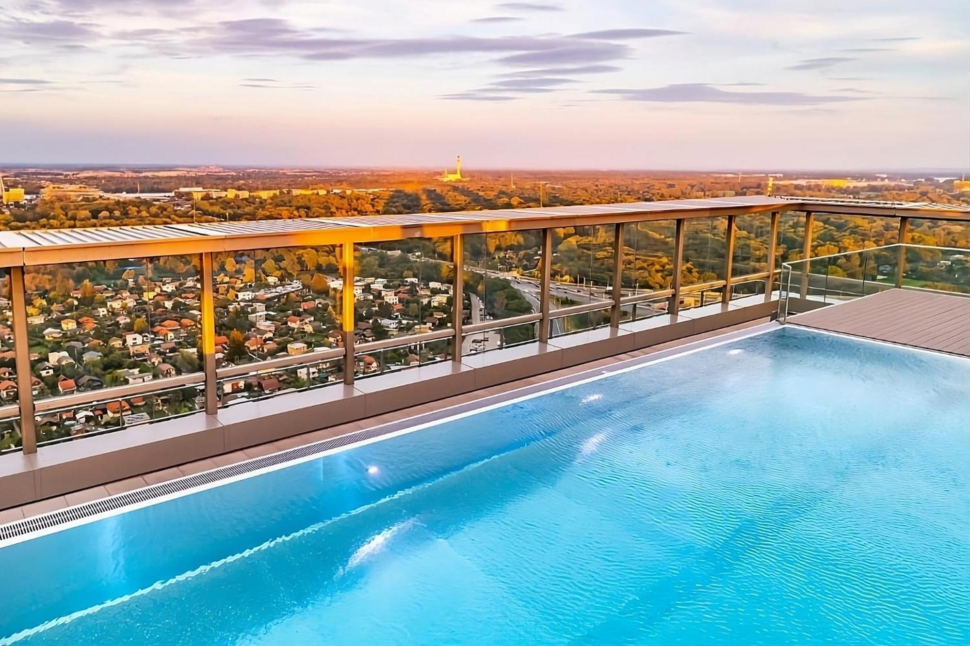 וינה Luxury Penthouse I Rooftop Pool I Self Check-In מראה חיצוני תמונה